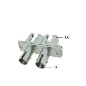 China Duplex SM MM Metal Fiber Optic Cable Adapter Ceramic Sleeve For CATV Networks factory
