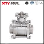 Xtv Stainless Steel 304 316 Bsp 3PC High Platform Thread Ball Valve for