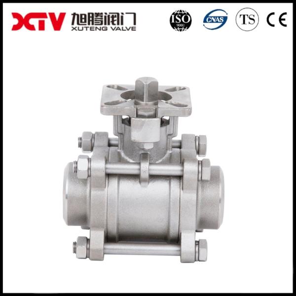 ISO5211 Mounting Pad Quick 3PC Ball Valve Stainless Steel for Industrial