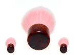 Shorted Wooden Handle Kabuki Foundation Brush Pink PVC Box 56mm Length