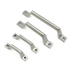 80x18x32mm Stainless Steel Cabinet Handles Bow Shaped Straight Edge
