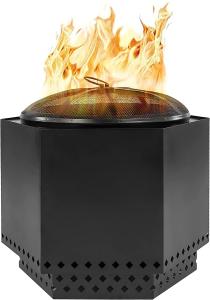 China 23.5'' Smokeless Outdoor Campfire Charcoal Barbecue Pit For Camping Cooking factory