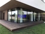 EPDM Gasket wood Aluminum Casement Windows 2.28pvb With Wind Resistance