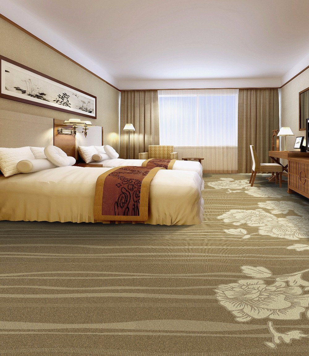 High cut low loop plain style carpet for Hotel room and Home