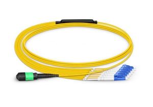 China XDK OS2 G652D 3.0mm 12 / 24 Core MPO Breakout Cable factory