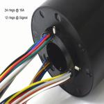 Anti Jamming 150rpm 380VDC 38.1mm Hollow Shaft Slip Ring