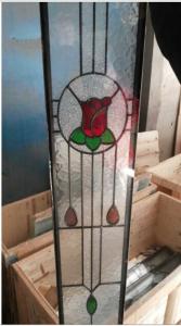 China 16mm 1.8M Frosted Double Pane Leaded Glass Windows Good Light Transmission factory