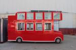 Locking Mechanism Yes Two-story Mobile Dining Cart for Street Food Events