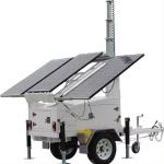 Security System Hybrid Solar Light Tower CCTV Camera Trailer Price