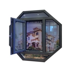 China 1.2-2.0mm Thick Aluminium Frame Windows Fixed Top Round Circle Windows factory