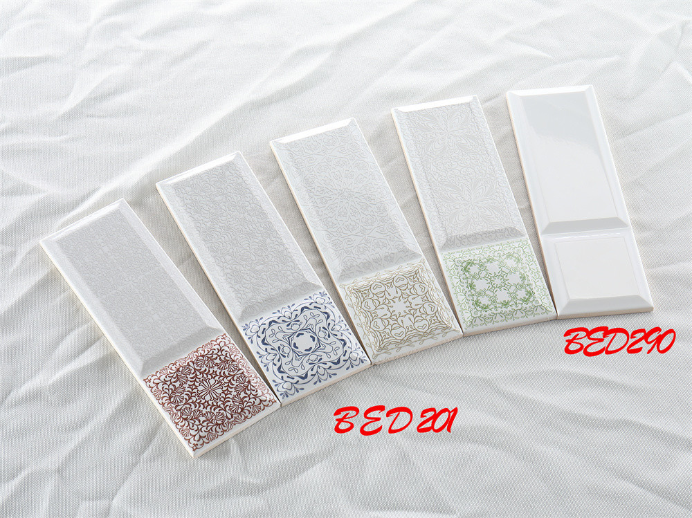 10×30cm Vintage Pattern,Stylish Indoor Porcelain And Ceramic Wall Tiles For Backsplash And Canteen