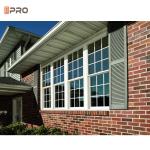 Air Proof Aluminum Sash Windows Triple Glass Double Hung Window For Home