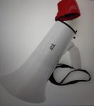 Adjustable Volume Police Siren Horn Hand Held Megaphone 7.4V To 12V