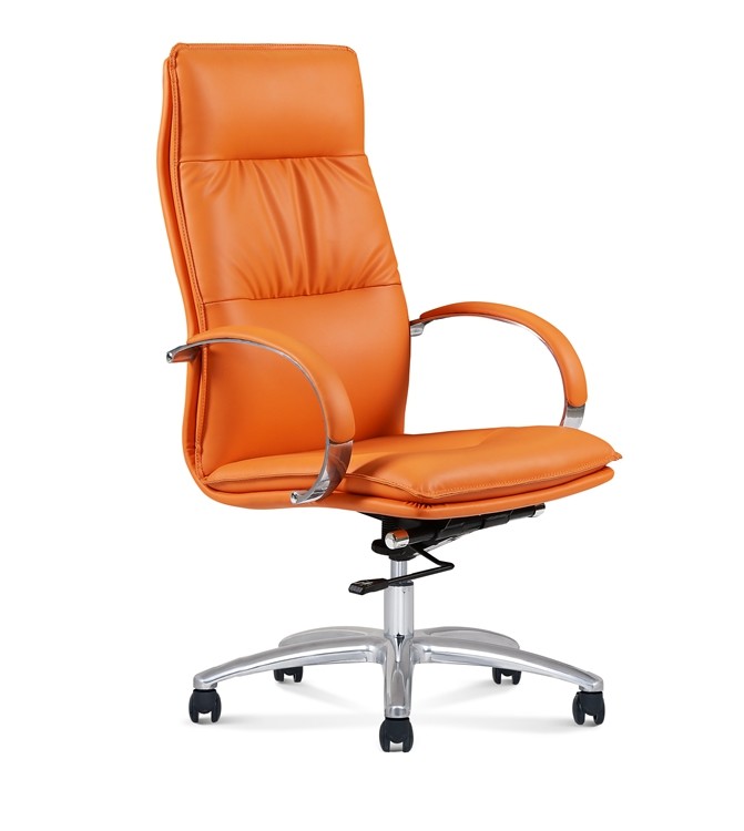 35cm Base Ergonomic Executive Leather Office Swivel Chairs 4d Adjustable Nylon Caster