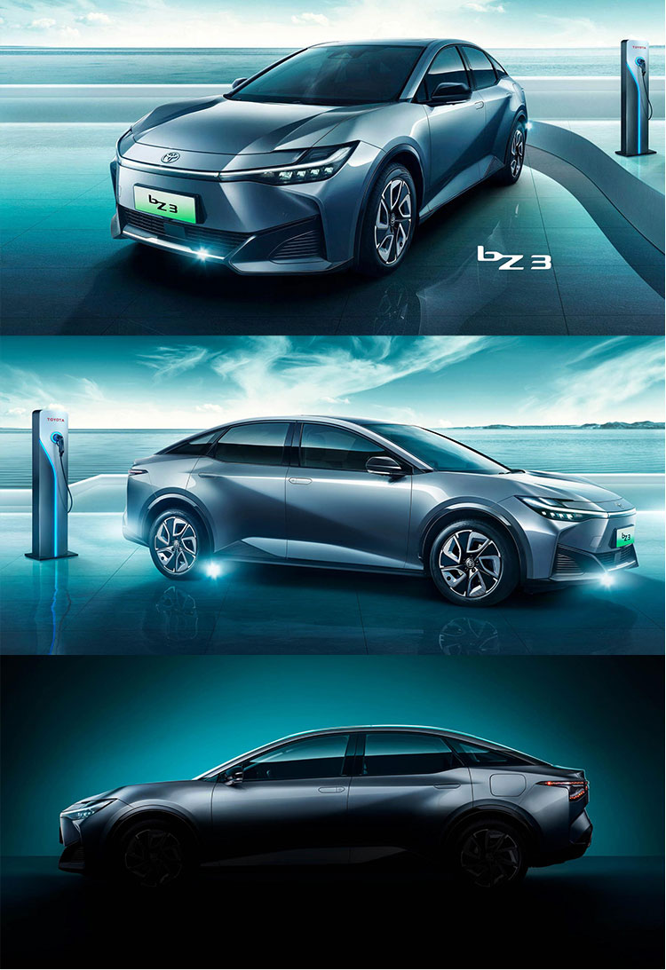 High Configuration BZ3 2024 Toyota Camry Ev Bz4x Electric Vehicle 5 Seats Plug-in Hybrid Energy Type