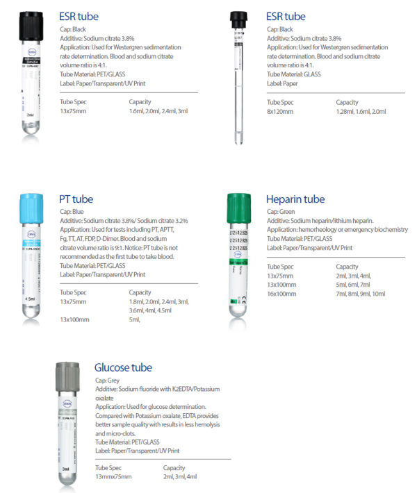 Medical Sterile Vacuum Blood Test Tube EDTA Gel Clot Activator Tube Disposable Blood Collection Tube supplier