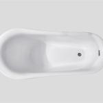 Acrylic Free Standing Clawfoot Slipper Bathtub 58 Inch Clawfoot Tub Personalized