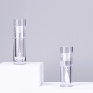 Clear PETG Round Lip Gloss Container Recyclable Plastic Bottle