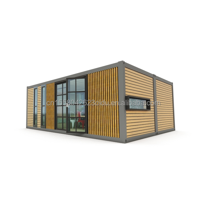 Outdoor Modern Design 20FT 40FT Australia Prefabricated Luxury Container House with Customized Color and 2 Bedrooms