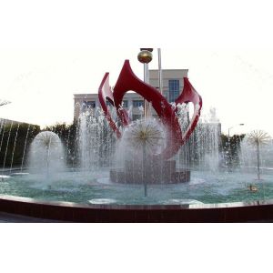 Stainless Steel Dandelion Fountain Musical Signal Control