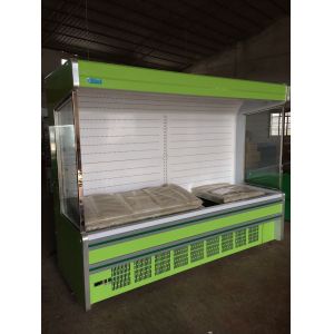 8ft Supermarket Open Freezer Air Curtain Plug in Open Chiller For Vegetable