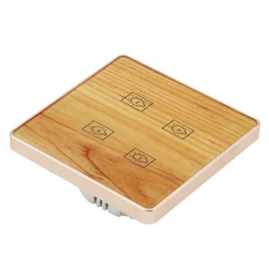 Glomarket 4 Gang Smart Routine Switch No Neutral Wifi Wall Glass Wireless Panel