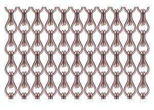 China ODM 2mm Metal Chain Door Fly Screen Chain Curtain For Architectural Drapery factory