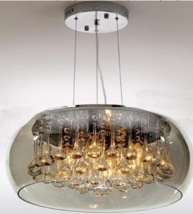 China Indoor Living Room Modern Crystal Pendant Light Luxury Bright factory