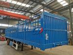 Air / Mechanical Suspension Animal Transport Fence Trailers For Livestock