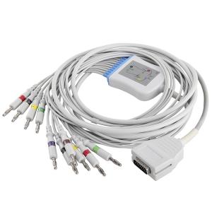 China Mortara Burdick EKG Cable E350I EK10 Eclipse LE Elite II 012-0700-00 10 Lead EKG Cable And Leadwires IEC Banana 4.0 factory