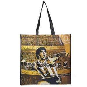 China Natural Yellow Polypropylene Tote Bags With Heat - Transfer Printing factory