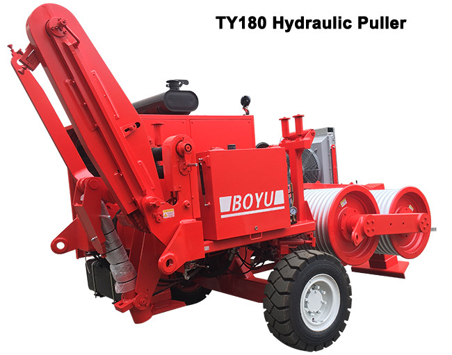 Stringing Equipment Hydraulic Cable Puller With Cummins Engine