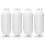 White Twin Eyes Inflatable Boat Bumpers PVC Mooring Bumpers For Guard Docking