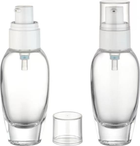 Transparent Glass Foundation Bottle 0.23 /-0.02ml Ultimate Solution For Perfect