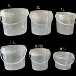 Custom Logo Printed Food Grade Plastic Bucket Silk Screen/Heat Transfer/IML