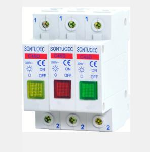 China Din Rail Led Or Neon Indicator Light PA66 Mcb Isolator Switch factory