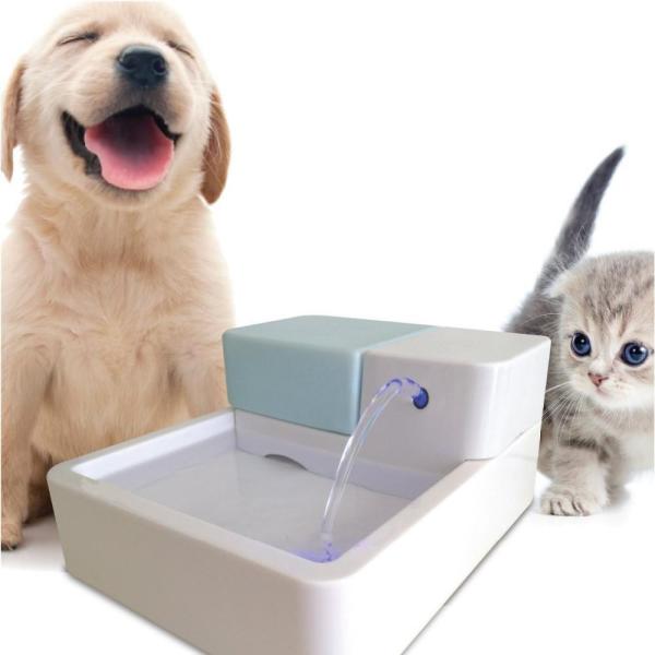 Plug Electric Automatic Pet Waterfall Feeder Dog Cat Water Dispenser Auto Pet