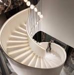 Spanish Modern Art Design Stair Hotel Villa Decoration Gypsum Ceiling Light