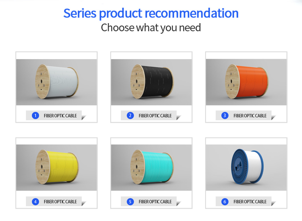 Optic Fiber Cable FTTH Flat Drop Cable with FRP Strength LSZH Jacket Optical Fiber Cable
