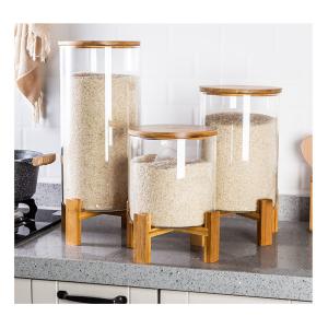 China 24 X 11.5cm Wooden Food Container 150ml Wooden Plant Stand Bottle Holder factory