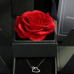 Amazon Hot Selling Real Preserved Roses Jewelry Gift Boxes eternal rose jewel