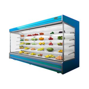 Vegetable Open Air Chiller Multideck Juice Fruit Mall Refrigerator