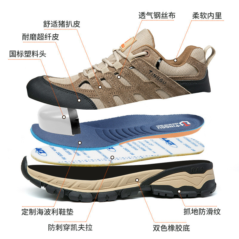 Insulation Pig Skin+Steel Wire Cloth Work Rubber Industrial Safety Shoes