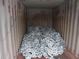 China Galvanized link chain factory