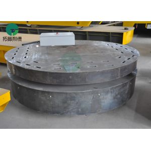 Factory Stable Heavy Load Rail Electrical Turntable Transfer Cart