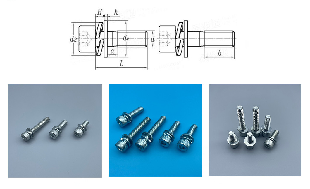 Alloy Steel ISO4782 Grade12.9 High-Strength Hex Socket Allen Zinc Bolts