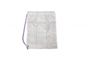 China LDPE Clear Plastic Drawstring Bag Printing Environmental Protection on sale