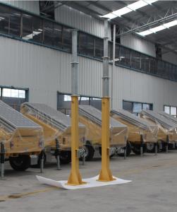 China 8m manaul winch operation telescopic mast/8m steel telescopic mast/8m steel telescopic mast for mobile light tower factory