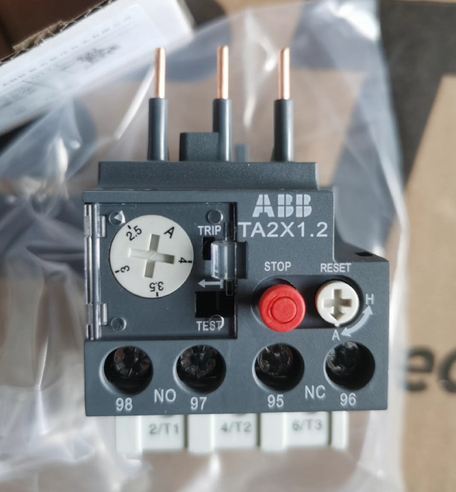 ABB TA2X1.2-4.0 Thermal Overload Relay with 1.2-4.0A Rated Current for Precise Thermal Protection and Compact Modular Structure