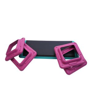 China 110CM Length PE Fitness Aerobic Step , 20cm Height Workout Step Platform factory